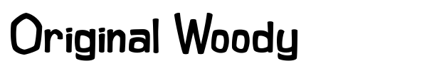 Original Woody font preview